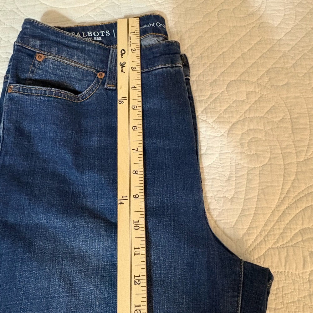 Talbots Dark Blue Straight Crop Jeans - Picture 4 of 6